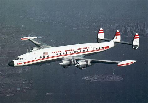 twa lockheed super constellation airplane